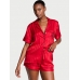 Піжама Сатин Victoria’s Secret Glazed Satin Short Pajama Set, Червона