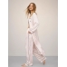 Піжама Сатинова в Смужку Victoria’s Secret Glazed Satin Flyaway Tunic Pajama Set, Pink Iconic Stripe