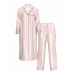 Піжама Сатинова в Смужку Victoria’s Secret Glazed Satin Flyaway Tunic Pajama Set, Pink Iconic Stripe