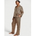 Піжама Сатин Victoria’s Secret Satin Long Pajama Set, Леопардова