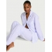 Піжама у смужку Victoria’s Secret Heritage Cotton Shine Pajama Set, Блакитна смужка
