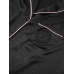Піжама Сатин Victoria’s Secret Glazed Satin Long Pajama Set, Чорна з лого VS, New