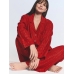 Піжама Victoria's Secret Flannel Long PJ Set, Червона у смужку