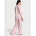 Піжама Сатинова у Рожеву Смужку Victoria’s Secret Glazed Satin Long Pajama Set, Pink Iconic Stripe