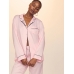 Піжама Сатин Victoria’s Secret Glazed Satin Long Pajama Set,Рожева з вишивкою