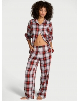 Піжама Victoria’s Secret Modal-Cotton Long Pajama Set, Tartan Plaid