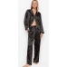Атласна Піжама Victoria's Secret Long PJ Set, Black Hearts