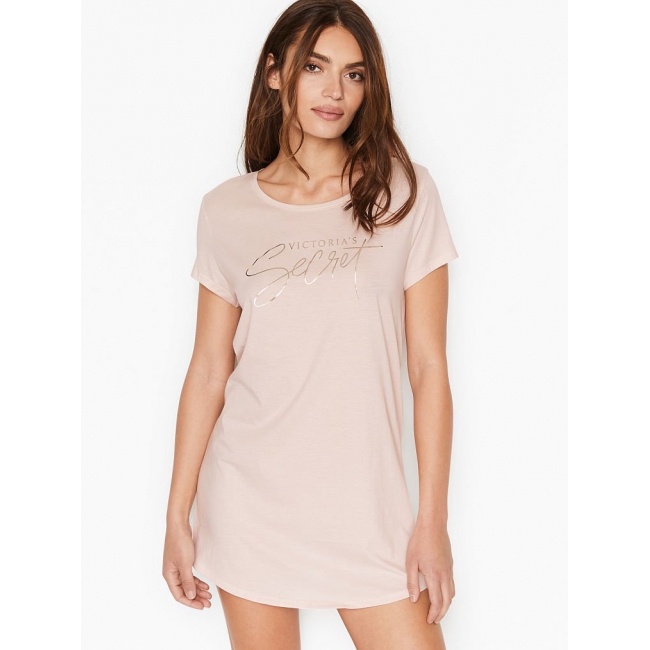 Нічна сорочка Victoria's Secret Scoopneck Sleepshirt, Pink