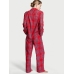 Піжама Victoria's Secret Flannel Long PJ Set, Червона Клітка