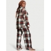 Піжама Victoria's Secret Flannel Long PJ Set, Різнокольорова Клітина