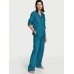 Піжама Victoria's Secret Flannel Long PJ Set, Рожевий Горох