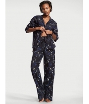 Піжама Victoria's Secret Flannel Long PJ Set, Galaxy