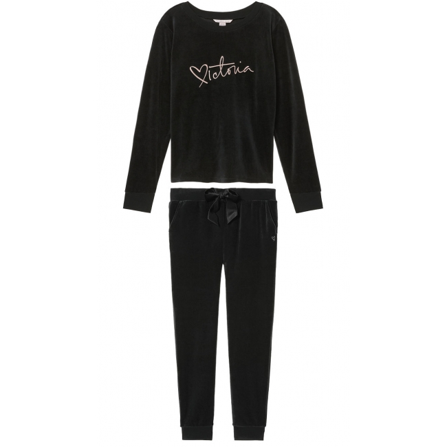 Велюровий костюм Victoria's Secret Velour Crossback Pullover&Velour Jogger