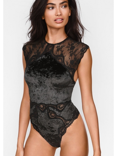 Боді Victoria's Secret Crushed Velvet Teddy