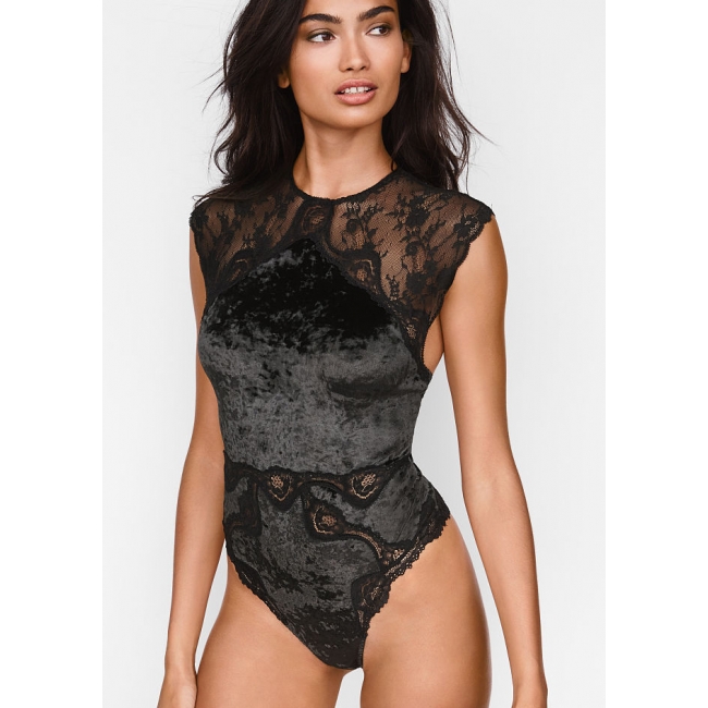 Боді Victoria's Secret Crushed Velvet Teddy