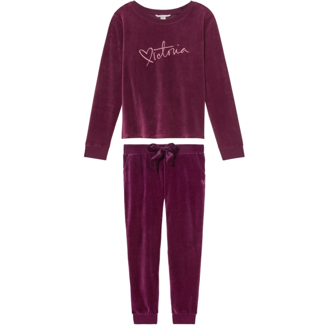 Велюровий костюм Victoria's Secret Velour Crossback Pullover&Velour Jogger
