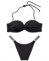 Стильний упальник Бандо Victoria’s Secret Mallorca Twist-front Bandeau чорний