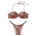 Купальник Бандо Victoria's Secret Mallorca Twist-front Леопардовий