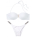 Стильний купальник Бандо Victoria’s Secret Ventanas Bandeau Push-up Top білому кольорі