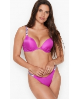 Купальник роздільний із стразами Victoria's Secret Shine Strap Swim у кольорі фуксія