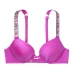 Купальник роздільний із стразами Victoria's Secret Shine Strap Swim у кольорі фуксія