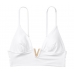 Купальник роздільний Victoria's Secret Monaco V-Hardware Swim у білому кольорі.