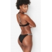 Стильний купальник зі стразами Victoria's Secret Malibu Fabulous Shine Strap Swim чорний