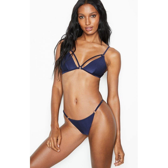 Купальник Victoria's Strappy Bralette, темно-синій