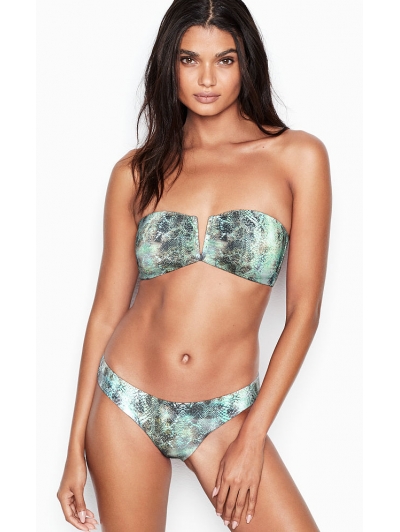 Купальник Бандо Victoria's Secret V Bandeau, зміїний принт