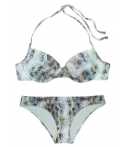 Купальник Victoria's Secret Push-Up Fabulous Top & Cheeky Bottom, зміїний принт