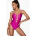 Купальник монокіні Victoria's Secret V-Plunge One-Piece, малиновий
