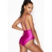 Купальник монокіні Victoria's Secret V-Plunge One-Piece, малиновий