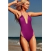 Віддільний купальник Victoria's Secret PINK Lace-Up One-Piece, темна фуксія