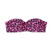 Купальник Бандо Victoria's Secret Bandeau, малиновий леопард