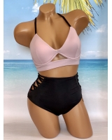 Купальник Victoria's Secret Pink Strappy Plunge & High-Waist Bikini
