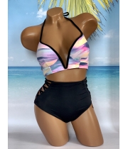Купальник Victoria's Secret Pink Strappy V-Wire Plunge & High-Waist Bikini