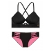 Купальник Victoria's Secret Pink Push-Up Cross-Back Scoop & Bikini у чорному кольорі