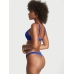 Купальник зі стразами Victoria’s Secret Shine Strap Sexy Push-Up Bikini Swim, синій одинарний пушап