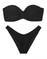 Купальник Бандо Victoria’s Secret Twist Push-Up Bandeau Top & Brazilian Bikini Bottom, чорний