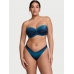Купальник Бандо Victoria’s Secret Twist Push-Up Bandeau Top & Brazilian Bikini Bottom, синій