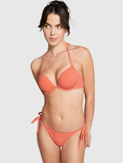 Купальник Victoria’s Secret Pink Super Push-Up Top & Bikini Bottom, Помаранчевий