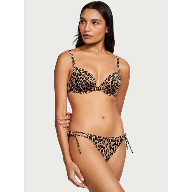 Купальник Victoria’s Secret Sexy Tee Push-Up Bikini Top & Bikini Bottom, Леопардовий
