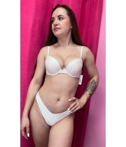 Купальник Victoria’s Secret Sexy Tee Push-Up Bikini Top & Brazilian Bottom, Білий
