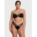 Купальник Бандо Victoria’s Secret Archives Strappy Bandeau Top & Brazilian Bikini Bottom, чорний