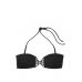 Купальник Бандо Victoria’s Secret Archives Strappy Bandeau Top & Brazilian Bikini Bottom, чорний