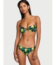 Купальник Бандо Victoria’s Secret Archives Strappy Bandeau Top & Brazilian Bikini Bottom, Vintage Leaves