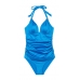 Купальник суцілиний монокіні Victoria’s Secret The Harlow Push-Up One-Piece Swimsuit, Синій