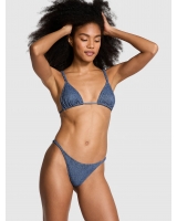 Купальник Victoria’s Secret Pink Triangle Bikini Top & Bikini Bottom, Синій