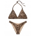 Купальник Victoria’s Secret Removable Push-Up Halter Top & Brazilian Bottom, Леопардовий