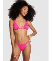 Купальник Victoria’s Secret Pink Triangle Bikini Top & Bikini Bottom, Яскраво-рожевий